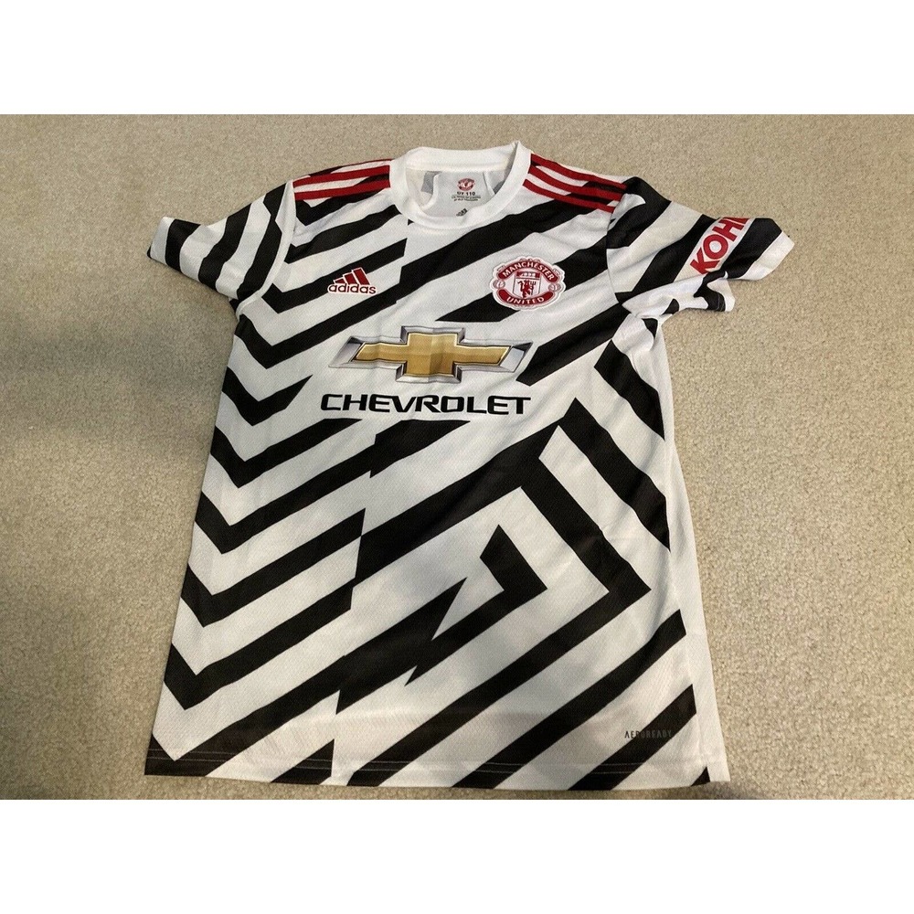 NWOT Manchester United Official 2020 2021 3rd Jersey 40312 Zebra Shirt (S)
